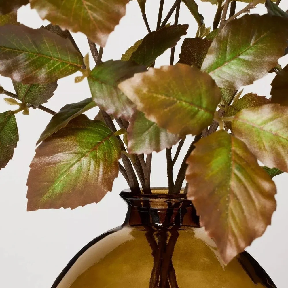 XL Turning Leaf in Amber Glass Arrangement - Hearth & Hand Magnolia, Target Fall